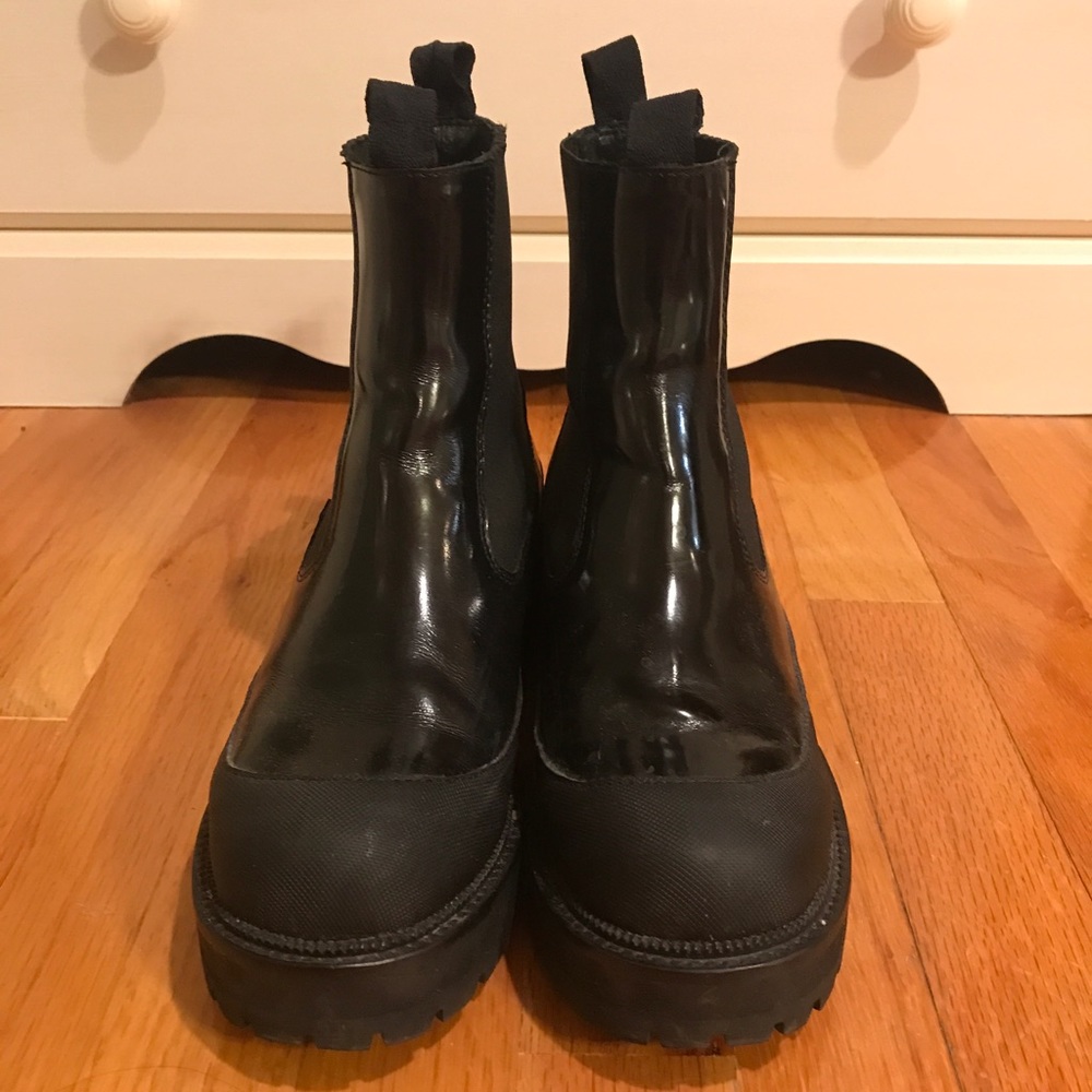 Jeffery Campbell Black Moto Boots